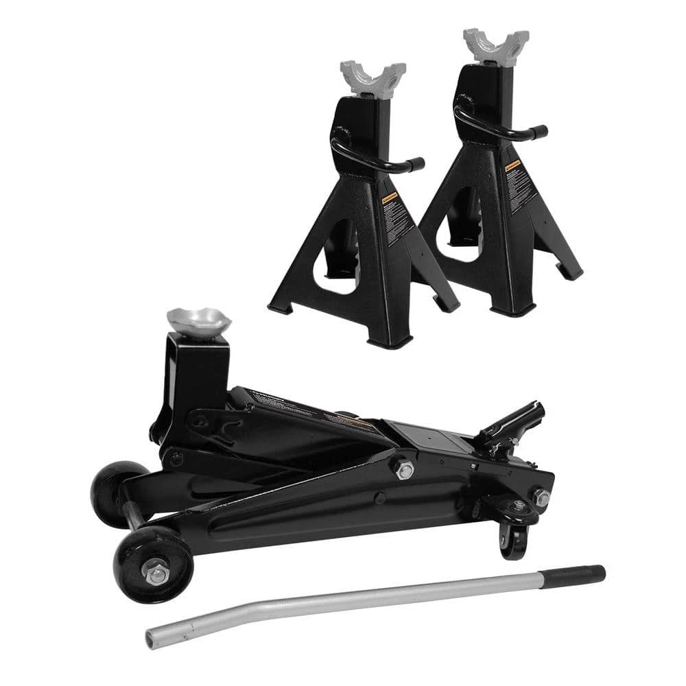 Husky 3-Ton Light Duty Truck Jack And Jack Stand Pair 1 Husky 3-Ton Light Duty Truck Jack And Jack Stand Pair