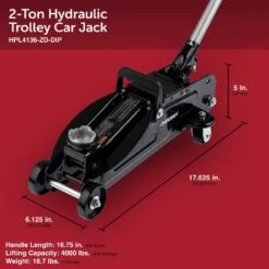 Husky 2-Ton Hydraulic Trolley Car Jack 19 Husky 2-Ton Hydraulic Trolley Car Jack -Husky Shop black husky floor jacks hpl4136 vt 66 1000