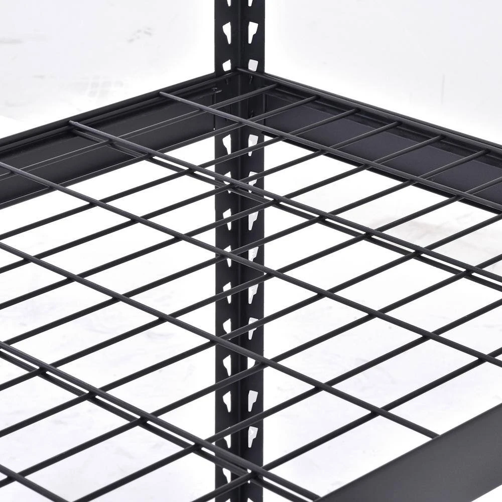 Husky 4-Tier Heavy Duty Boltless Steel Garage Storage Shelving Unit In Black (36 In. W X 72 In. H X 18 In. D) 13 Husky 4-Tier Heavy Duty Boltless Steel Garage Storage Shelving Unit In Black (36 In. W X 72 In. H X 18 In. D) - Image 13