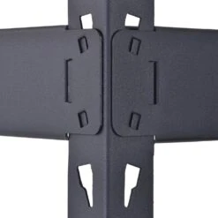 Husky 5-Tier Heavy Duty Boltless Steel Garage Storage Shelving Unit In Black (48 In. W X 78 In. H X 24 In. D) -Husky Shop black husky freestanding shelving units n2r482478w5b 44 1000