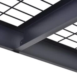 Husky 4-Shelf Metal Industrial Duty Freestanding Garage Storage Shelving Unit In Black (77 In. W X 72 In. H X 24 In. D) -Husky Shop black husky freestanding shelving units n2w772472w4b 76 1000