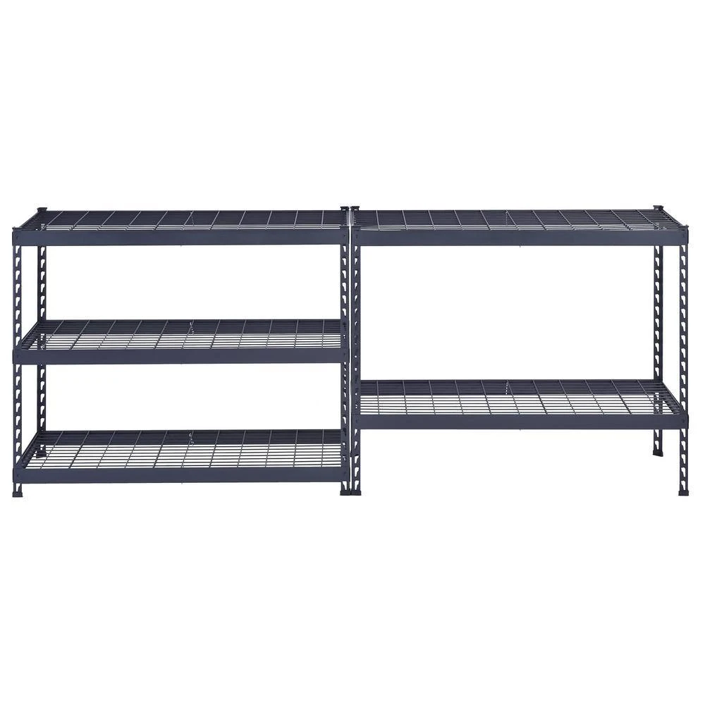 Husky 5-Shelf Metal Heavy-Duty Adjustable Garage Storage Shelving Unit In Black (48 In. W X 78 In. H X 24 In. D) 11 Husky 5-Shelf Metal Heavy-Duty Adjustable Garage Storage Shelving Unit In Black (48 In. W X 78 In. H X 24 In. D) - Image 11
