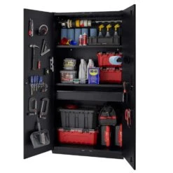 Husky 4-Piece Extra Wide Heavy Duty Welded Steel Garage Storage System 14 Husky 4-Piece Extra Wide Heavy Duty Welded Steel Garage Storage System -Husky Shop black husky garage storage systems htc411020 ex 66 1000
