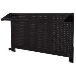 Husky Modular Tool Storage 52 In. W Standard Duty Black Mobile Workbench Cabinet With Pegboard -Husky Shop black husky mobile workbenches h52modsuite2 76 1000