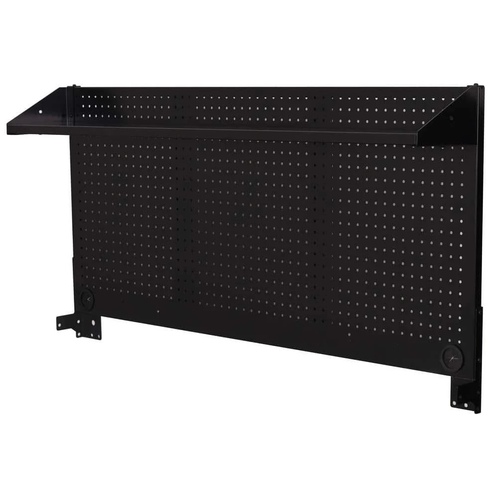 Husky Modular Tool Storage 92 In. W Standard Duty Black Mobile Workbench Cabinet With Pegboard And (2) 20 In. Side Lockers 10 Husky Modular Tool Storage 92 In. W Standard Duty Black Mobile Workbench Cabinet With Pegboard And (2) 20 In. Side Lockers - Image 10