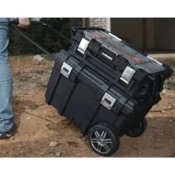 Husky 26 In. Connect Rolling Tool Box Black 24 Husky 26 In. Connect Rolling Tool Box Black -Husky Shop black husky modular tool storage systems 228224 76 1000