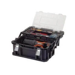 Husky 22 In. Connect Cantilever Portable Tool Box -Husky Shop black husky modular tool storage systems 230378 76 1000