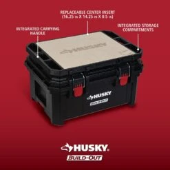 Husky Build-Out 23 In. Modular Tool Storage Workbench Top -Husky Shop black husky modular tool storage systems hky22851st 1f 1000