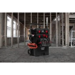 Husky Build-Out 22 In. Modular Large Tool Box, Tool Case, Rolling Tool Box, Large Tool Crate -Husky Shop black husky modular tool storage systems hkybo4 77 1000