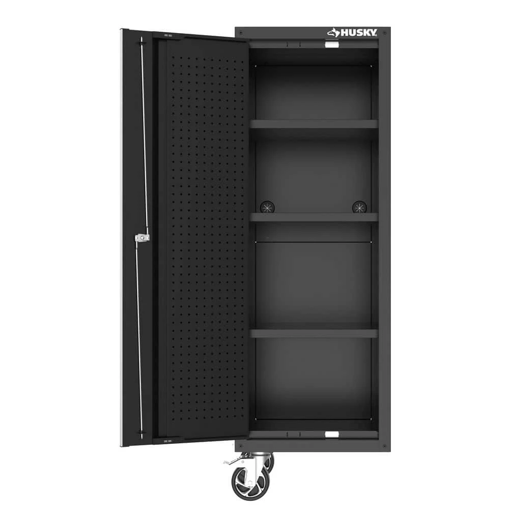 Husky Modular 20 In. W Standard Duty 3-Shelf Black Side Tool Chest 6 Husky Modular 20 In. W Standard Duty 3-Shelf Black Side Tool Chest - Image 6