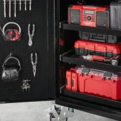 Husky 28 In. W X 25 In. D Professional Duty Side Tool Chest Locker With Casters In Black -Husky Shop black husky side tool cabinets lockers hpro27slockerbl c3 1000