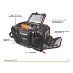 Husky 19 In. STACK TOOL BAG -Husky Shop black husky tool bags 1h 2218 exo c3 1000