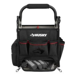 Husky 10 In. Tool Tote With Integrated Parts Bin Zone -Husky Shop black husky tool bags 526 316 66 1000