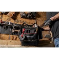 Husky Heavy Duty 10 In. PRO Tool Tote -Husky Shop black husky tool bags h 010 44 1000