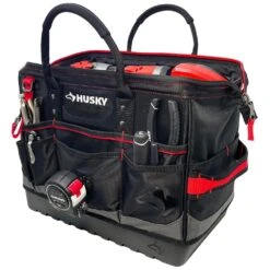 Husky Heavy-Duty 16 In. PRO Tool Bag -Husky Shop black husky tool bags h 016 slo 4f 1000