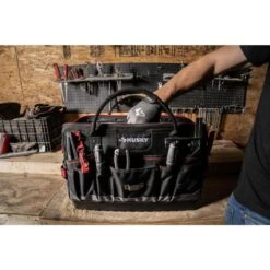 Husky Heavy-Duty 20 In. PRO Tool Bag -Husky Shop black husky tool bags h 020 slo fa 1000