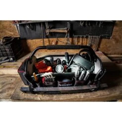 Husky Heavy-Duty 20 In. PRO All-Trade Tool Tote -Husky Shop black husky tool bags h 2220 44 1000