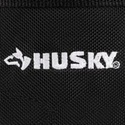 Husky 10 In. 19-Compartment Heavy-Duty Canvas Small Parts Organizer Bucket Storage Tool Pouch In Black -Husky Shop black husky tool bags hd00123 fa 1000