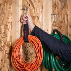 Husky 24 In. Heavy-Duty Hanging Carabiner Strap Zinc-Plated Steel With Quick-Release Hook And Loop Fastening In Black (2-Pack) -Husky Shop black husky tool bags hd00139 th2pk 1f 1000