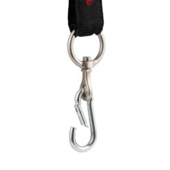 Husky 24 In. Heavy-Duty Hanging Carabiner Strap Zinc-Plated Steel With Quick-Release Hook And Loop Fastening In Black (2-Pack) -Husky Shop black husky tool bags hd00139 th2pk 77 1000