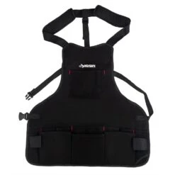 Husky 23 In. 16-Pocket Black Canvas Bib Tool Work Apron