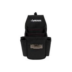 Husky 6.7 In. Black 3-Pocket Utility Tool Belt Pouch