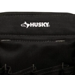 Husky Heavy-Duty 14-Pocket Electrician's Tool Belt Pouch In Black -Husky Shop black husky tool belts hd00143 1f 1000