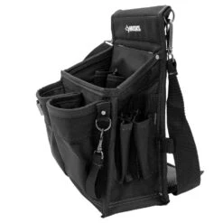 Husky Heavy-Duty 14-Pocket Electrician's Tool Belt Pouch In Black -Husky Shop black husky tool belts hd00143 44 1000