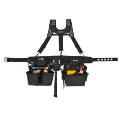 Husky 16-Pocket Black Carpenter's Tool Belt With Suspenders 12 Husky 16-Pocket Black Carpenter's Tool Belt With Suspenders -Husky Shop black husky tool belts hd00144 c3 1000