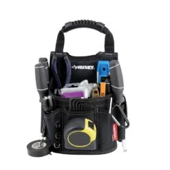 Husky Large Utility Tool Belt Pouch -Husky Shop black husky tool belts hd00170 40 1000
