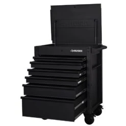 Husky Tool Storage 31 In. W 6-Drawer Black Rolling Tool Cart -Husky Shop black husky tool carts h30mech6blk a0 1000