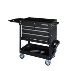 Husky Tool Storage 33 In. W Mechanics Cart With Extended Side Table And Bottle Tray 24 Husky Tool Storage 33 In. W Mechanics Cart With Extended Side Table And Bottle Tray -Husky Shop black husky tool carts xhouc3304b11 1f 1000