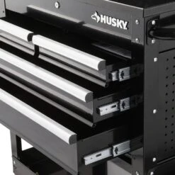 Husky Tool Storage 33 In. W Mechanics Cart With Extended Side Table And Bottle Tray 23 Husky Tool Storage 33 In. W Mechanics Cart With Extended Side Table And Bottle Tray -Husky Shop black husky tool carts xhouc3304b11 4f 1000