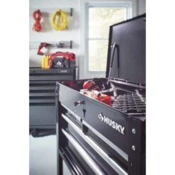 Husky Tool Storage 33 In. W Mechanics Cart With Extended Side Table And Bottle Tray 18 Husky Tool Storage 33 In. W Mechanics Cart With Extended Side Table And Bottle Tray -Husky Shop black husky tool carts xhouc3304b11 a0 1000