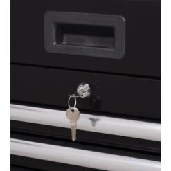 Husky Tool Storage 42 In. W X 18 In. D Standard Duty Black Tool Chest Combo -Husky Shop black husky tool chest combos h42ch4tr8blk 4f 1000