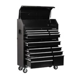 Husky 46 In. 14-Drawer Tool Chest And Cabinet Combo In Black -Husky Shop black husky tool chest combos h46ch6tr8 1f 1000