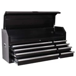 Husky Modular Tool Storage 52 In. W X 16 In. D Standard Duty Black Top Tool Chest -Husky Shop black husky top tool chests h52ch8mod 66 1000