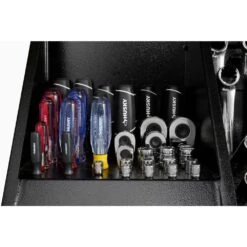 Husky Heavy-Duty 36 In. W X 17 In. D Black Steel Portable Triangle Top Chest For Sockets, Wrenches And Screwdrivers 12 Husky Heavy-Duty 36 In. W X 17 In. D Black Steel Portable Triangle Top Chest For Sockets, Wrenches And Screwdrivers -Husky Shop black husky top tool chests thd36280 1d 1000