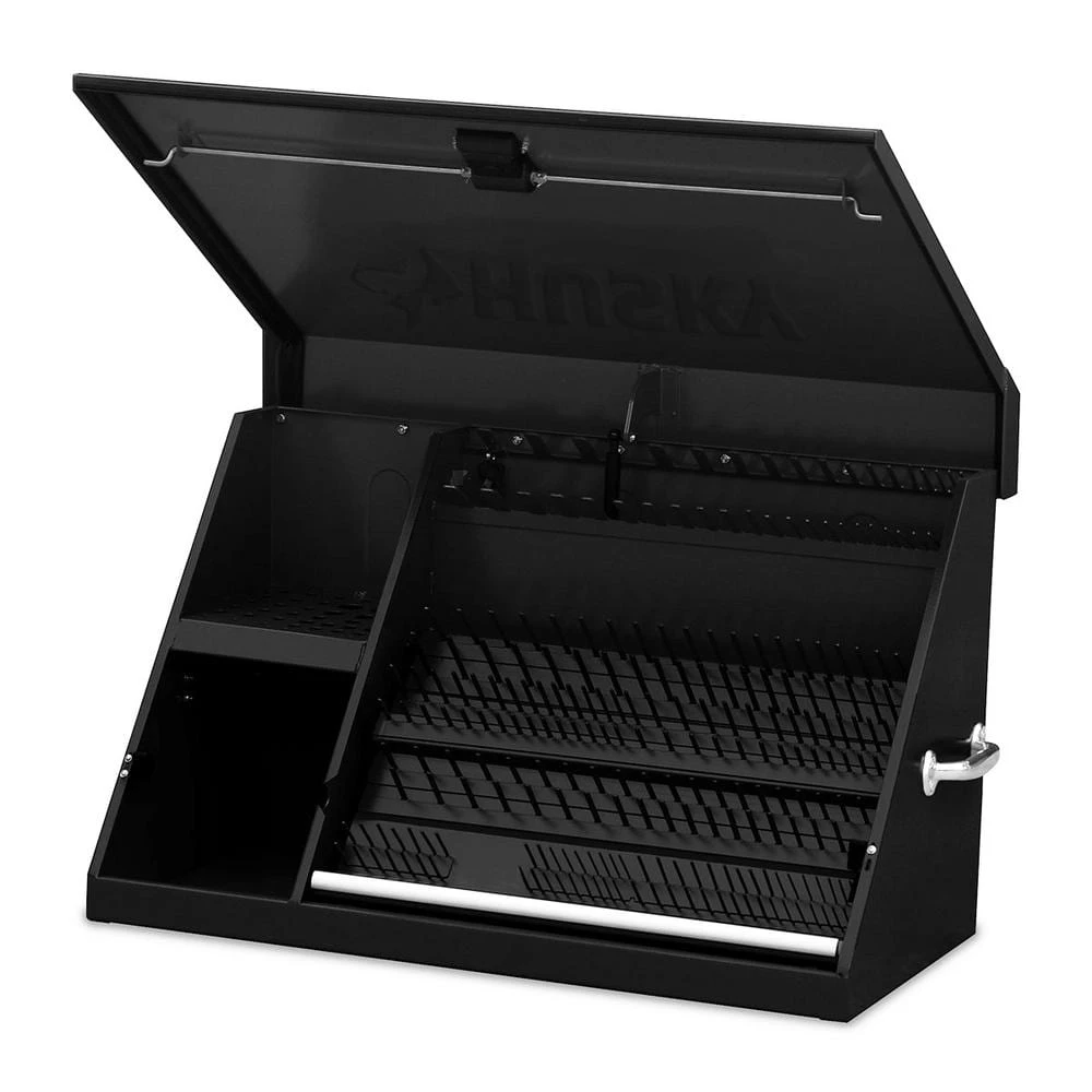 Husky Heavy-Duty 36 In. W X 17 In. D Black Steel Portable Triangle Top Chest For Sockets, Wrenches And Screwdrivers 8 Husky Heavy-Duty 36 In. W X 17 In. D Black Steel Portable Triangle Top Chest For Sockets, Wrenches And Screwdrivers - Image 8