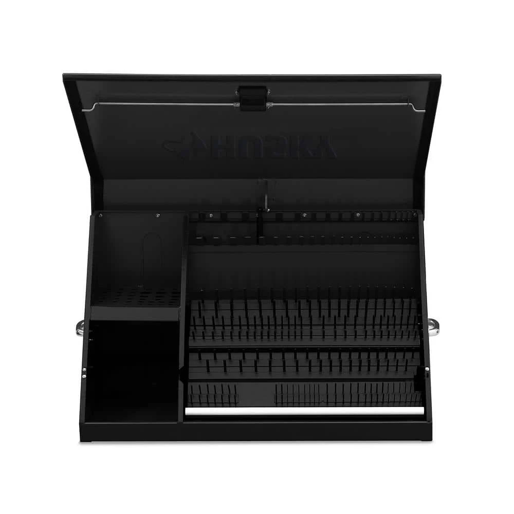 Husky Heavy-Duty 36 In. W X 17 In. D Black Steel Portable Triangle Top Chest For Sockets, Wrenches And Screwdrivers 7 Husky Heavy-Duty 36 In. W X 17 In. D Black Steel Portable Triangle Top Chest For Sockets, Wrenches And Screwdrivers - Image 7