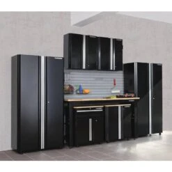 Husky Ready-to-Assemble 24-Gauge Steel Wall Mounted Garage Cabinet In Black (28 In. W X 29.7 In. H X 12 In. D) 9 Husky Ready-to-Assemble 24-Gauge Steel Wall Mounted Garage Cabinet In Black (28 In. W X 29.7 In. H X 12 In. D) -Husky Shop black husky wall mounted cabinets g2802w us a0 1000