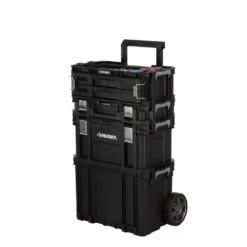 Husky Connect Stackable Portable 2 Drawer 13 Compartment Small Tools And Parts Organizer With Removable Dividers -Husky Shop black modular tool storage systems 248984 c3 1000