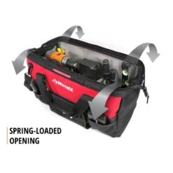Husky 22 In. Spring-Loaded Tool Bag