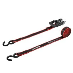 Husky 16 Ft. X 1.25 In. Ratchet Tie-Down Straps With S-Hook (2-Pack) -Husky Shop blacks husky moving straps fh0935e 31 1000