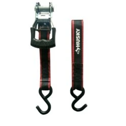Husky 16 Ft. X 1.25 In. Ratchet Tie-Down Straps With S-Hook (2-Pack) -Husky Shop blacks husky moving straps fh0935e c3 1000