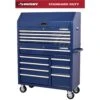 Husky Standard Duty 42 In. X 18 In. D 12-Drawer Blue Rolling Tool Chest Combo
