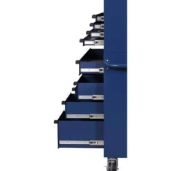 Husky Standard Duty 42 In. X 18 In. D 12-Drawer Blue Rolling Tool Chest Combo 19 Husky Standard Duty 42 In. X 18 In. D 12-Drawer Blue Rolling Tool Chest Combo -Husky Shop blue husky tool chest combos h42ch4tr8blu 77 1000