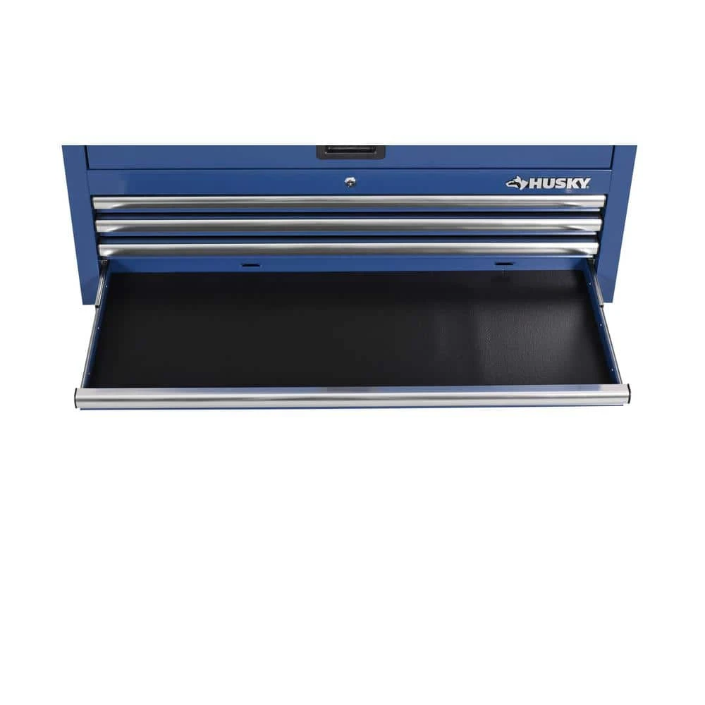 Husky Standard Duty 42 In. X 18 In. D 12-Drawer Blue Rolling Tool Chest Combo 12 Husky Standard Duty 42 In. X 18 In. D 12-Drawer Blue Rolling Tool Chest Combo - Image 12