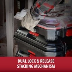 Husky Build-Out 12 In. Modular Tool Storage Waterproof Storage Bin -Husky Shop clear husky small parts organizers thd2015 03 1f 1000