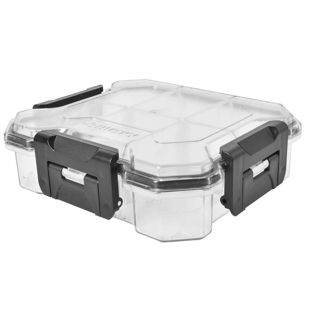 Husky 6 In. 6-Compartment Waterproof Storage Bin Small Parts Organizer 3 Husky 6 In. 6-Compartment Waterproof Storage Bin Small Parts Organizer - Image 3
